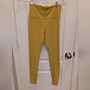 Athleta Elation Ultra High Rise Mustard Yellow Leggings‎ Size XS